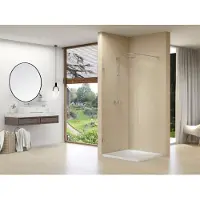 Van Rijn ST01 profielloze inloopdouche 110x200cm chroom