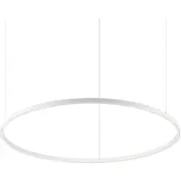 Ideal Lux Hanglamp Oracle Slim, wit / opaal, Woon-/ Eetkamer, Aluminium, Modern