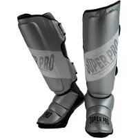 Super Pro Combat Gear Rebel Scheenbeschermers - Grijs/Wit - M