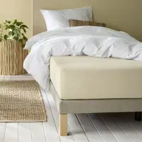 MOODIT Hoeslaken Alina Sand-160 x 200/220 cm