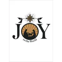 MajesticAlly Christelijke kerstkaarten | Voordeelpakket | 10 kerstkaarten met enveloppen | Joy |