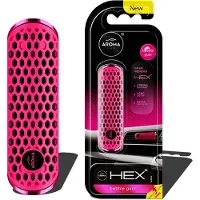 Aroma Car Aroma Hex - Car Airfreshner Bubblegum | Fragrance Boost- Luchtverfrisser auto | Autogeur | Auto Geurverfrisser | Auto Luchtverfrisser – Ventilatierooster – Franse Parfumgeur – Tot 40 Dagen Geur