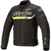 Alpinestars T-SP S Ignition Waterproof Jas Zwart Fluo Geel Maat 3XL