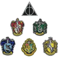 Cinereplicas Harry Potter Patches - House Crest 6-pack - Geborduurde stickers