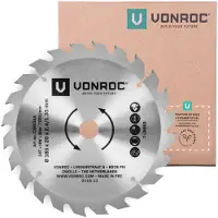 Vonroc Cirkelzaagblad – 185x20mm – 24 tanden – Geschikt voor hout – Universeel