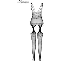 ECO Passion Jarretel Catsuit met design zwart