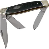 Rough Ryder Stockman Black Micarta
