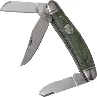 Rough Ryder Sowbelly Green Micarta Brushed
