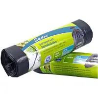 Secolan 1x10 Secolan vuilniszakken 120 l grijs/zwart