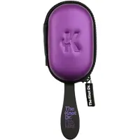 The Knot Dr. Pro Mini Borstel Black Smaller Brush Periwinkle Pad With Headcase 1st