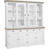 Tower Living Fleur - Buffet Cabinet 204 (Wit, 204x220x50cm)