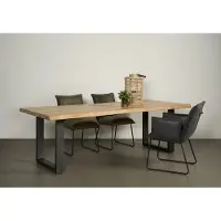Tower Living Ultimo Live-edge dining table 220x100 - top 5 (Naturel, 220x100x78cm)