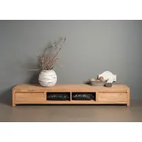Tower Living Corona - TV stand 2 drws. (Naturel, 240x37x50cm)