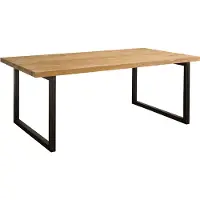 Tower Living Lucca - Dining table 260x100 - metal legs (Naturel, 260x100x78cm)