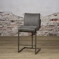 Tower Living Ferro barstool - Anthracite (Antraciet, 50x101x61cm)