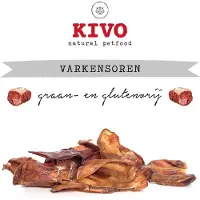 Kivo Petfood Hondensnack Varkensoren 4 stuks - Graanvrij en Glutenvrij
