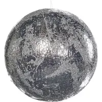 Goodwill Kerstbal Zilver D 11 cm H 11 cm Voordeelaanbod per 2 stuks