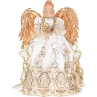 Goodwill - Kerstengel - Katoen;Kunststof - Wit - D16 x H41 cm