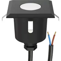 ABC-led LED terrasverlichting vierkant - 6 x 6cm - 230V - Warm wit