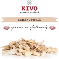 Kivo Petfood Hondensnack Lamskophuid 2 zakken x 200 gram - Graanvrij en Glutenvrij