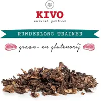 Kivo Petfood Hondensnack Runderlong Trainer 2 zakken x 200 gram - Graanvrij en Glutenvrij