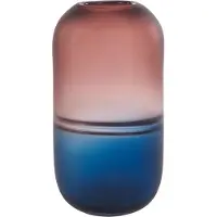 Goodwill - Vaas - Glas - Blauw - H32 cm - Opening 6 cm