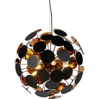 LINDBY Hanglampe , Kinan, dimbare, Zwart, Woonkamer, Kunststof, Modern