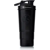MetalShake RVS Shaker - 600ml - Black Steel - Dubbelwandig geïsoleerd - Thermos