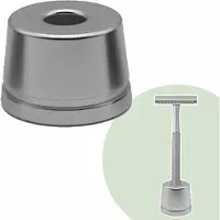 Bamboozy Losse Safety Razor Houder Mat Zilver - Geschikt voor Metalen Safety Razors