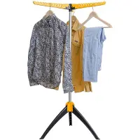 Artmoon Stevig Inklapbaar Droogrek - Staand Kleding Wasdroogrek - Wasrek Voor 63 Kleding Hangers - Droogtoren 2 Volle Wastrommels - Opklapbaar