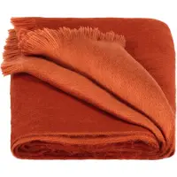 Alpaca Loca Dubbelzijdige Sjaal - 200 x 65 cm - Terracotta, Oranje