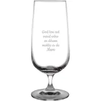 Fusion Bierglas op voet gegraveerd - 41cl - God koe net oaral wêze en dêrom makke er de Mem