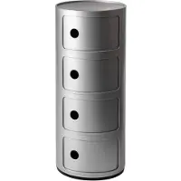 Kartell Componibili Classic Opbergunit Silver | 4 doors