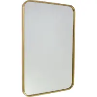 Fragix Boston Spiegel Rechthoekig - Goud - Metaal - 75x50
