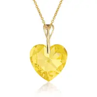 Montebello Ketting Pim HG52 - Swarovski Hart - 925 Zilver Verguld - Ø14mm - 45cm