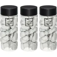 Atmosphera grote decoratie/hobby stenen - 3x - grijs - 750 gram - Aquarium en vazen vulling