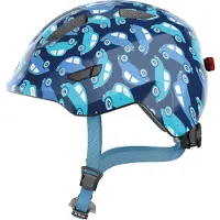 ABUS Fahrradhelm - Smiley 3.0 LED - Blue Auto - - 51-55 cm - Fahrradhelme