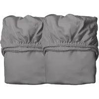 Leander Laken - 60x115 - 2-pack - Cool Grey - - OneSize - Hoeslaken