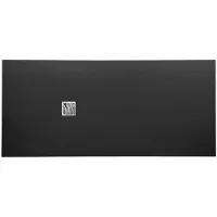 Gelco Mitia rechthoekige douchebak stone-look 160x90cm zwart