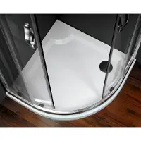Gelco Viva kwartronde douchebak 90x90cm wit