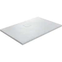 Linie Rumba douchebak 120 x 90 cm acryl mat wit leisteenstructuur
