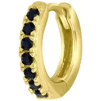 Lucardi Piercings 'Helix' goud / zwart