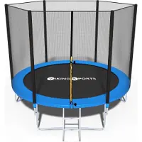 Viking Sports Trampoline - blauw - 244 cm - met net en ladder - tot 80 KG