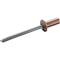 Goebel - 1000 x Gesloten blindklinknagels (Ø x L) 3,2 x 8 mm - Koper / RVS A2 - Vlakke kop - CUP - 2000032800 - Popnagel