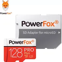 Powerfox PRO Plus MicroSDXC 128GB met adapter + kaartjeshouder