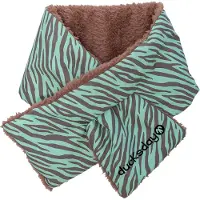 Ducksday - Sjaal - Kinderen - Volwassenen Munt - Beige – Okapi - Large - Fleece gevoerd - warm – Superhandig