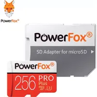 Powerfox PRO Plus MicroSDXC 256GB met adapter + kaartjeshouder
