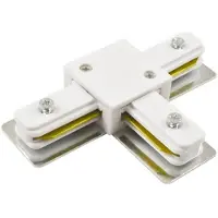 BES LED Spanningsrail Doorverbinder - T Koppeling - 1 Fase - Wit