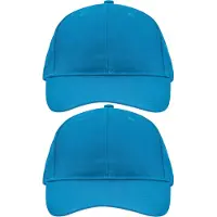 Myrtle beach 10x stuks 6-panel baseball turquoise blauwe caps/petjes