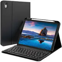 Accezz Bluetooth Keyboard Bookcase voor de Apple iPad 11 (2025) 11 inch A16 / iPad 10 (2022) 10.9 inch - AZERTY / FR - Zwart